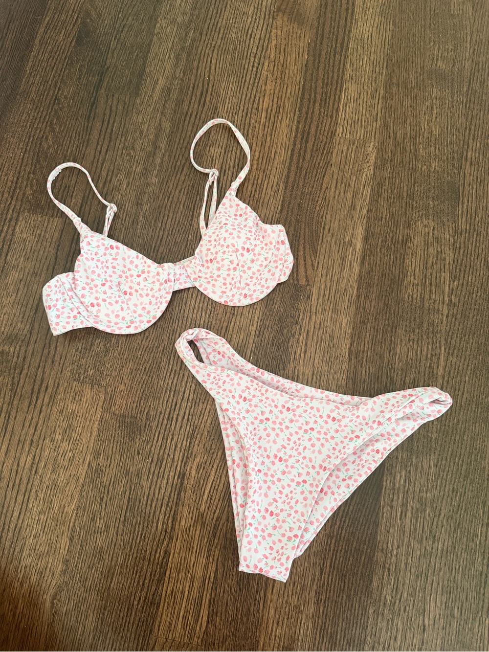 Pink Floral Bikini Set NWOT